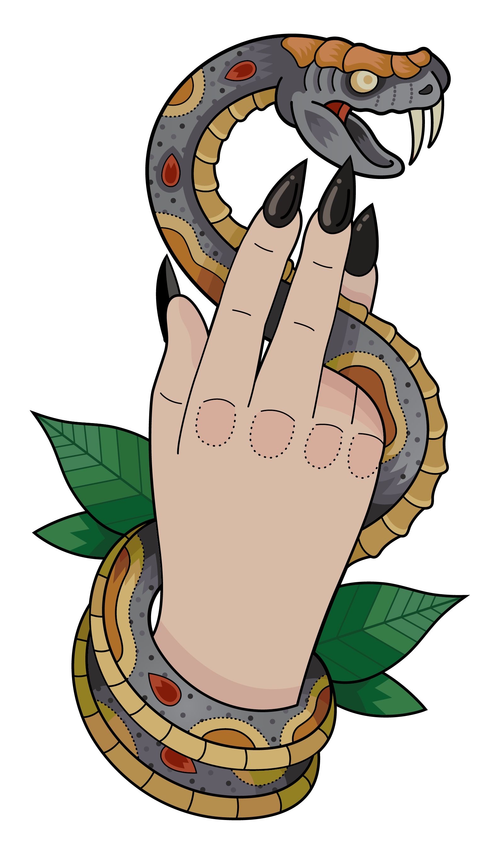 Vincenzo Savastano snake illustration